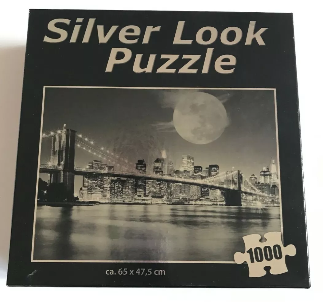 Silver Look Puzzle - Brooklyn Bridge